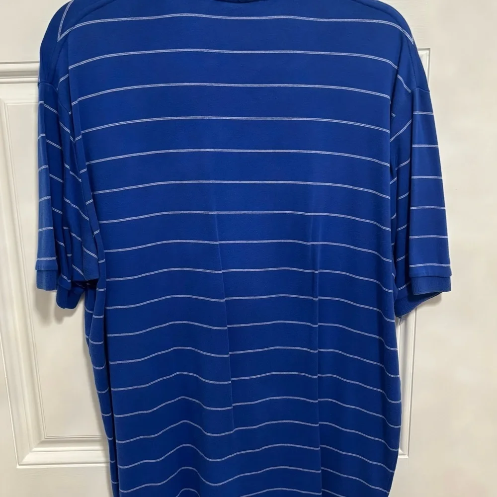 Polo Ralph Lauren Blue Striped Polo Shirt Men’s XL Classic Fit 100% Cotton
